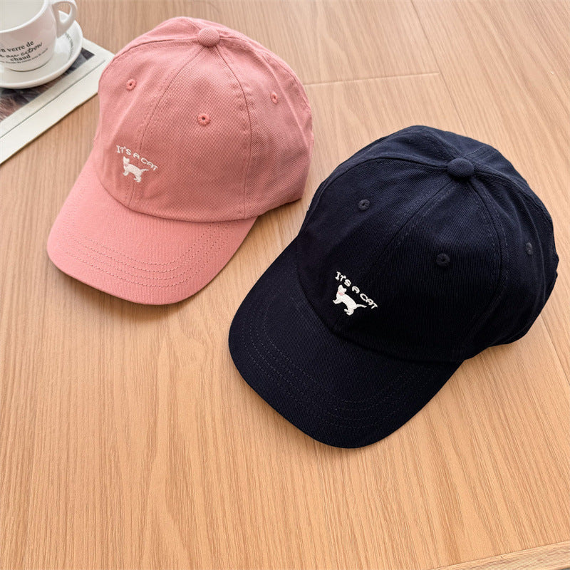 1Women's Playful Cat-Embroidered Baseball Cap Miroken