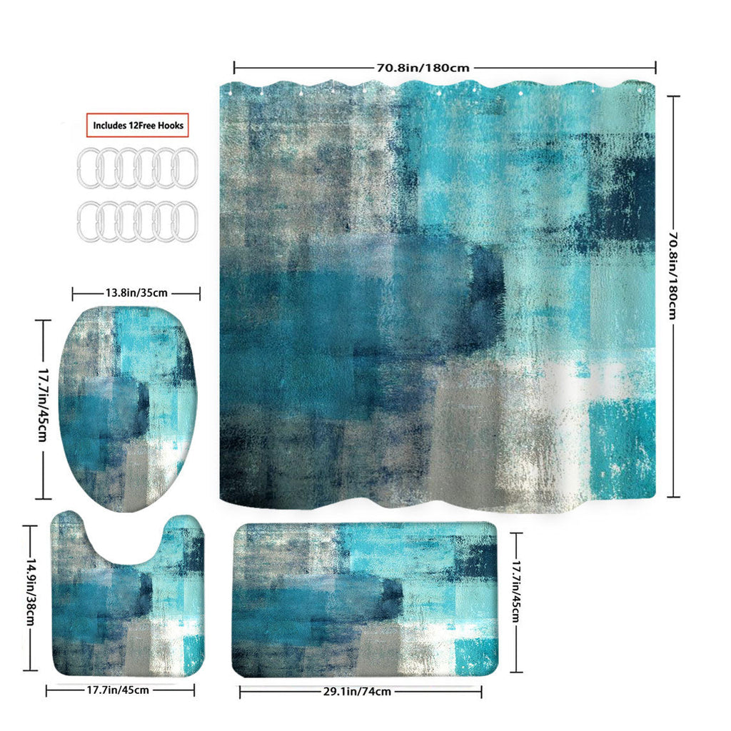 1Scenic Beach-Themed Shower Curtain Miroken