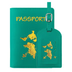 1Women's Passport Holder and Luggage Tag Set Miroken