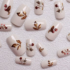 1Elegant Holiday-Themed Press-On Nails Miroken