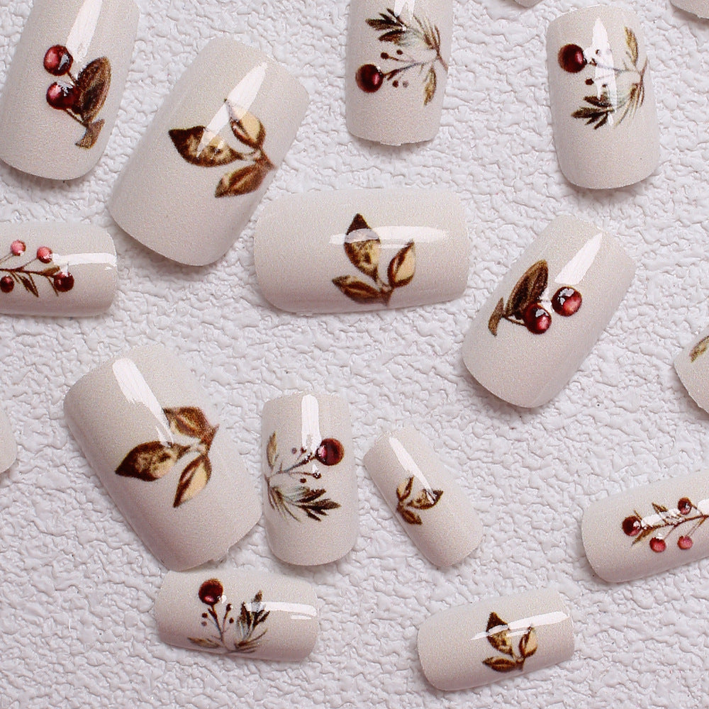 1Elegant Holiday-Themed Press-On Nails Miroken