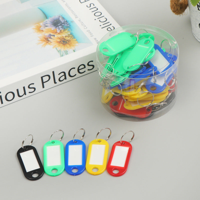 1Unisex Labels Keychain with Writable Area Miroken