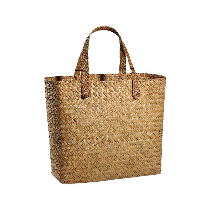 1Premium Handwoven Natural Storage Tote Miroken