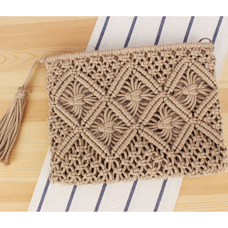 1Macrame Clutch with Filigree Design Miroken