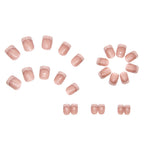 1Classic French Tip Press-On Nail Set Miroken