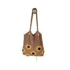 1Macrame shopping bag with sunflower pattern Miroken