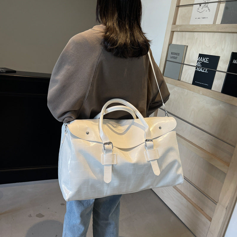 1Crocodile Texture Luxury Travel Duffle Bag Miroken