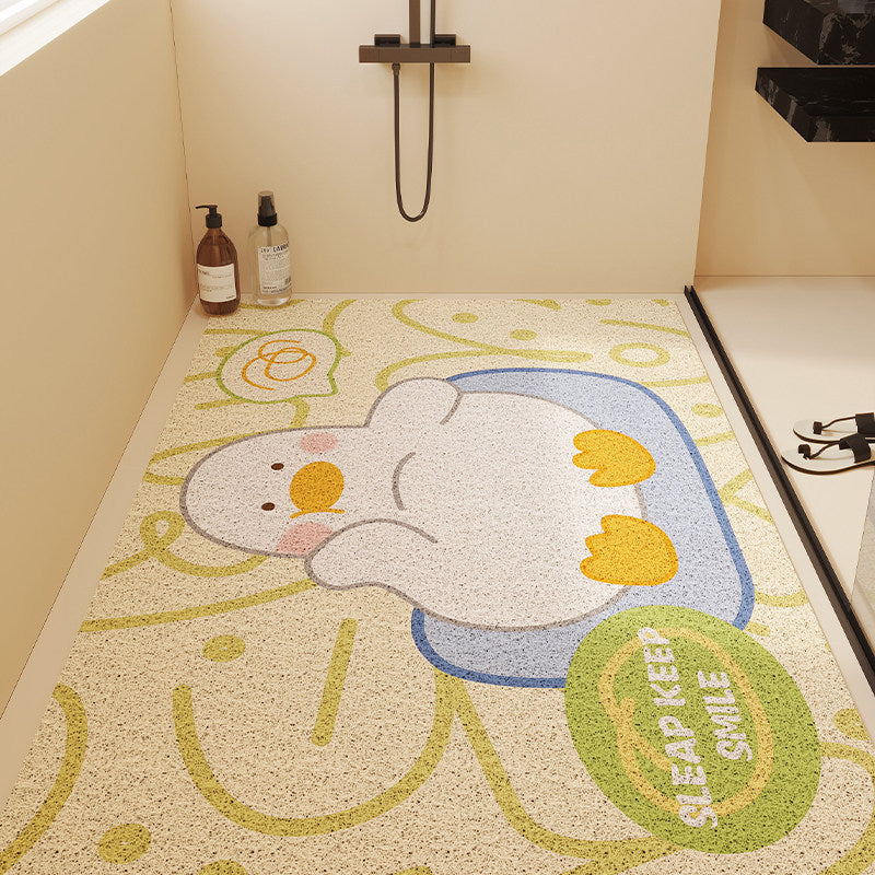 1Cartoon Duck-Themed Bath Mat