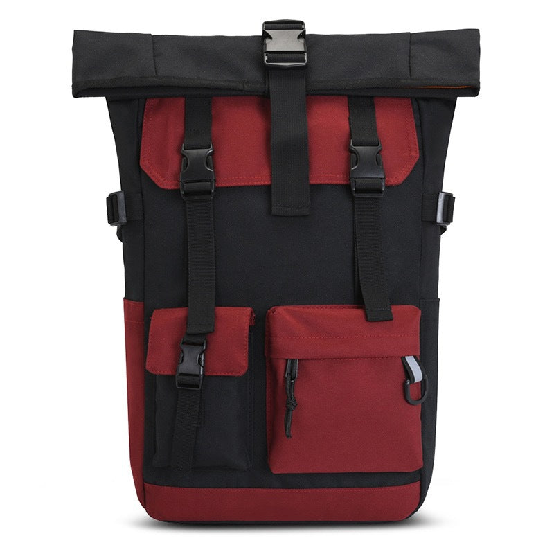 1Modern rolltop backpack with multifunctional exterior pockets Miroken