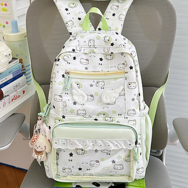 1Cute Cartoon Print Backpack