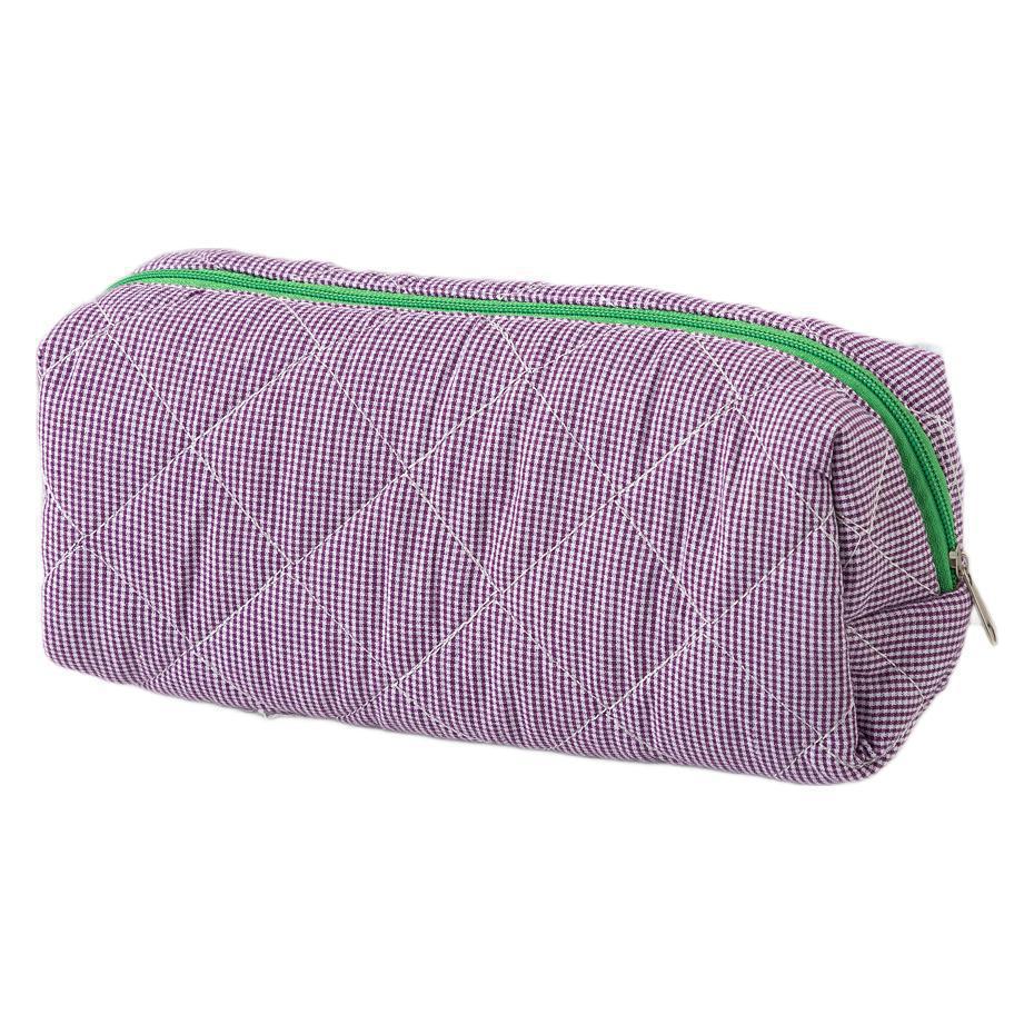 1Quilted Zippered Pencil Case Miroken