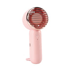 1Women's Portable Mini Fan with USB Charging Function and Ergonomic Handle Miroken