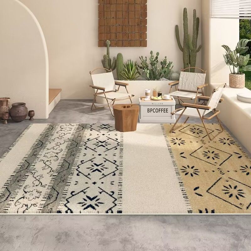 1Bohemian Style Area Rug Miroken