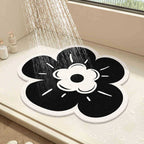 1Floral Design Bath Mat Miroken