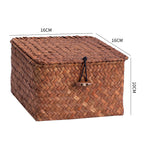 1Handwoven Storage Box with Lid Miroken