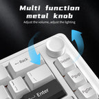1Wireless Mechanical Keyboard with Customizable Backlit Features Miroken