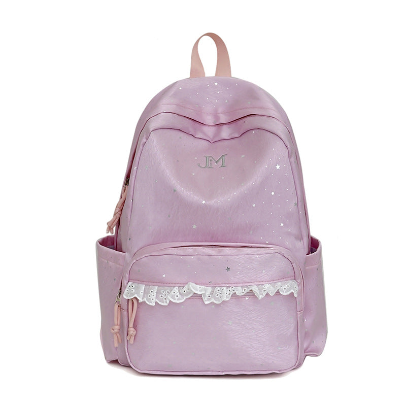 1Stylish Star-Embellished Backpack