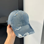 1Women's Distressed Denim Baseball Cap Miroken 1784084111