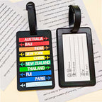 1Unisex Travel-Themed Luggage Tag Miroken