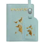 1Women's Passport Holder and Luggage Tag Set Miroken