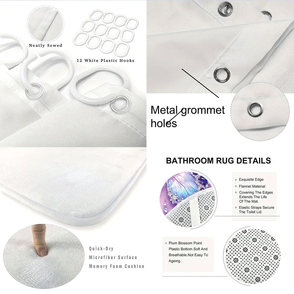 1Bunny-Themed Digital Bathroom Decor Set Miroken