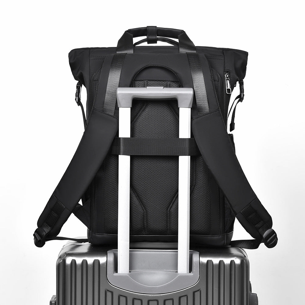 1Modern Roll-Top Waterproof Backpack Miroken