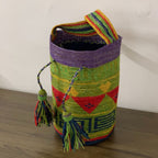 1Handmade tote bag with colorful tassels Miroken