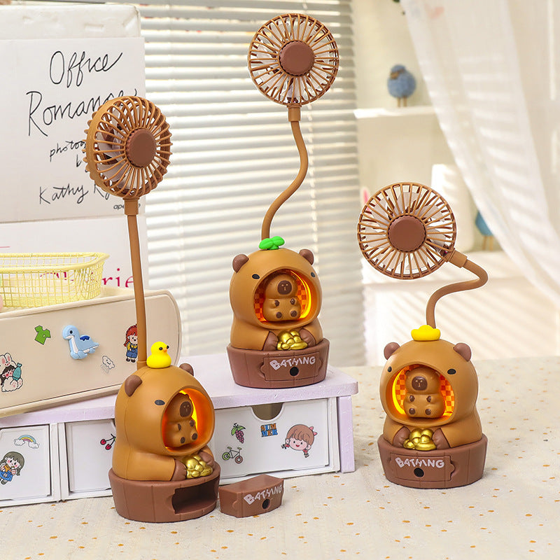 1Women cute mini table fan with animal design Miroken