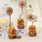 1Women cute mini table fan with animal design Miroken