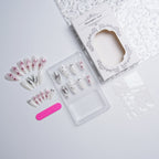 1Artistic nail set with stainless steel applications Miroken
