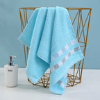 1Luxury terry towel with modern check pattern Miroken