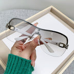 1Unisex Chic Shield Sunglasses Miroken