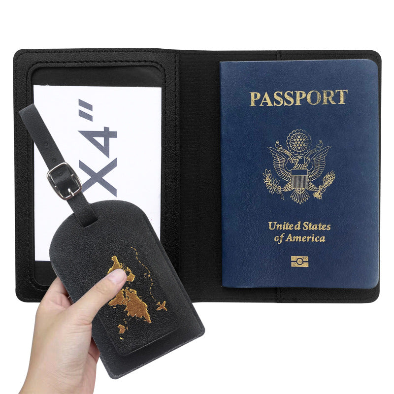 1Women's Passport Holder and Luggage Tag Set Miroken