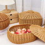 1Woven Storage Container with Lid Miroken