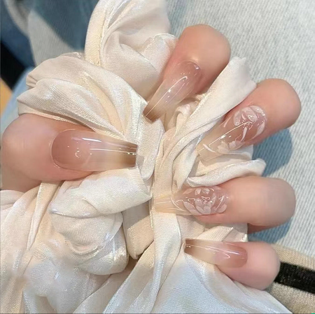 1Floral Ombre Press-On Nail Set Miroken