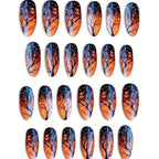 1Artistic Night Sky Themed Nail Art Miroken