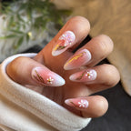 1Elegant Floral-Themed Press-On Nail Art Kit Miroken