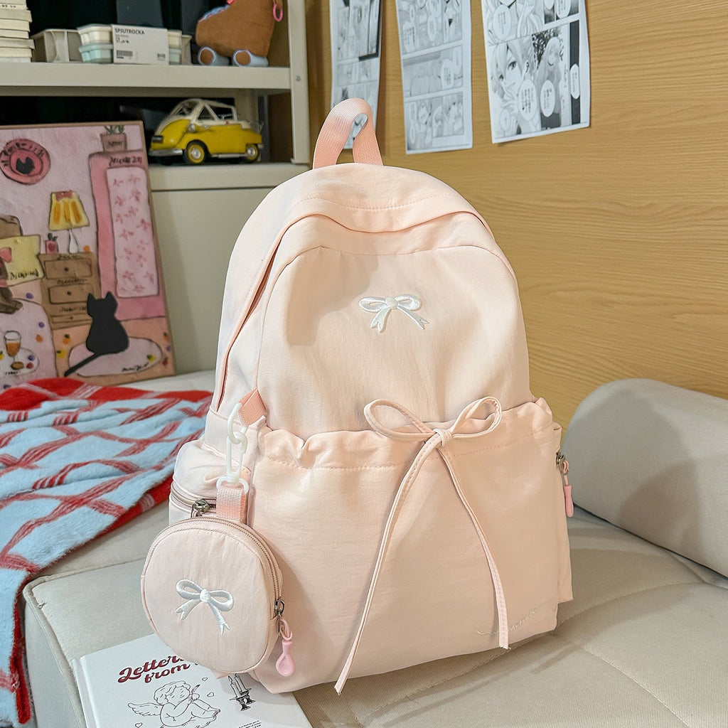 1Backpack with Cute Appliqués and Multifunctional Design Miroken