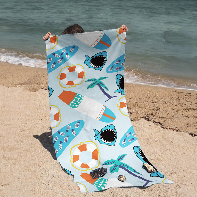 1Beach towel with creative mandala design Miroken