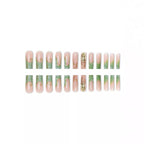 1Artistic Press-On Nail Extensions with Gold Detailing Miroken