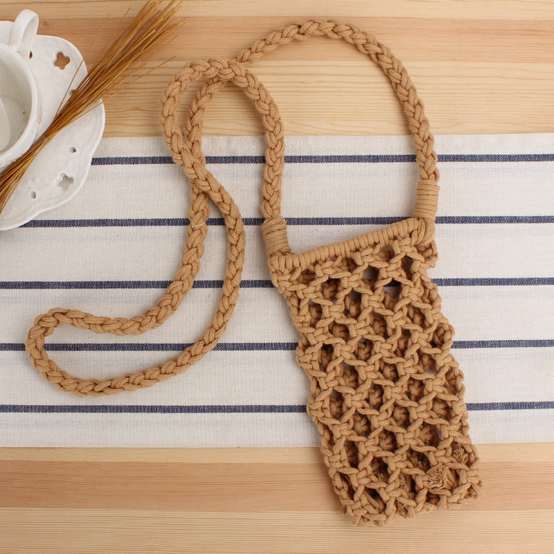 1Macramé Shoulder Bag in Creative Net Design Miroken