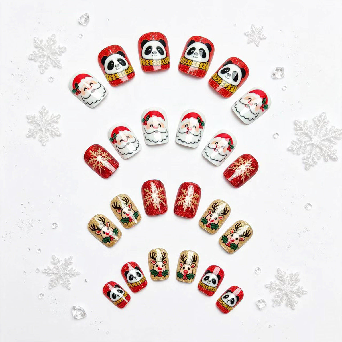 1Creative Christmas Art Nails Miroken