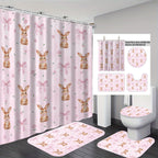 1Bunny-Themed Digital Bathroom Decor Set Miroken