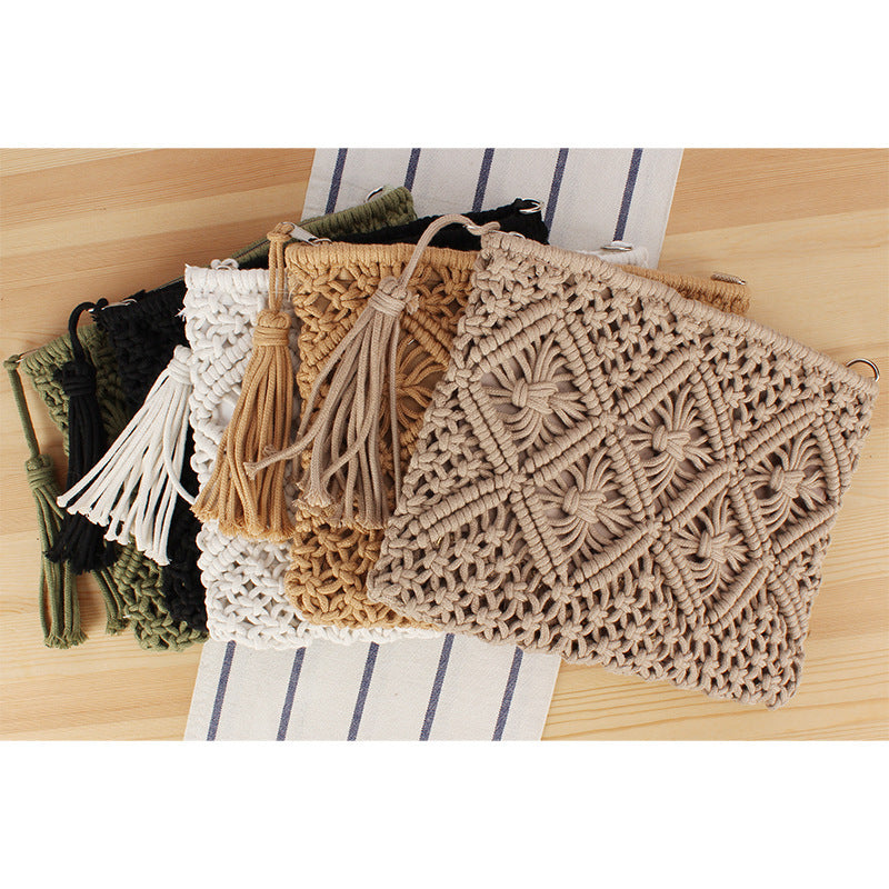 1Macrame Clutch with Filigree Design Miroken