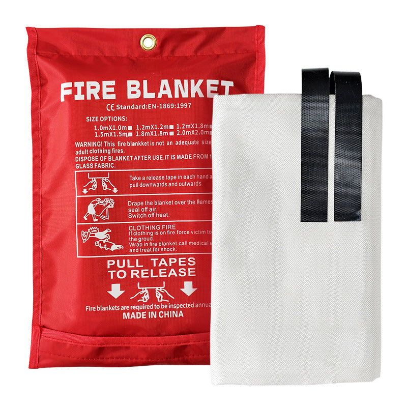 1Fire safety blanket with quick release pouch heat resistant fiberglass fabric Miroken