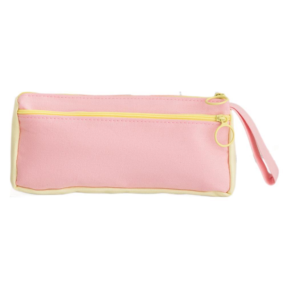 1Durable Double-Zippered Pencil Pouch Miroken