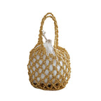 1Net shopping bag with braided design Miroken