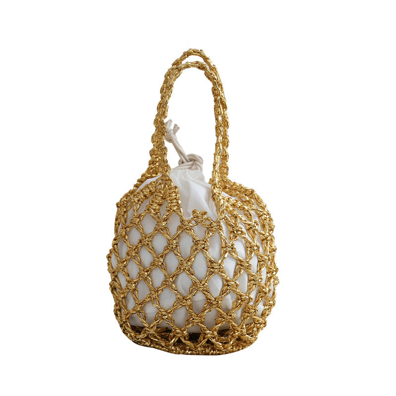 1Net shopping bag with braided design Miroken