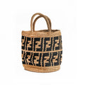 1Handwoven basket bag with geometric pattern Miroken
