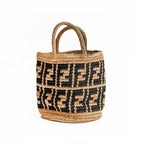 1Handwoven basket bag with geometric pattern Miroken